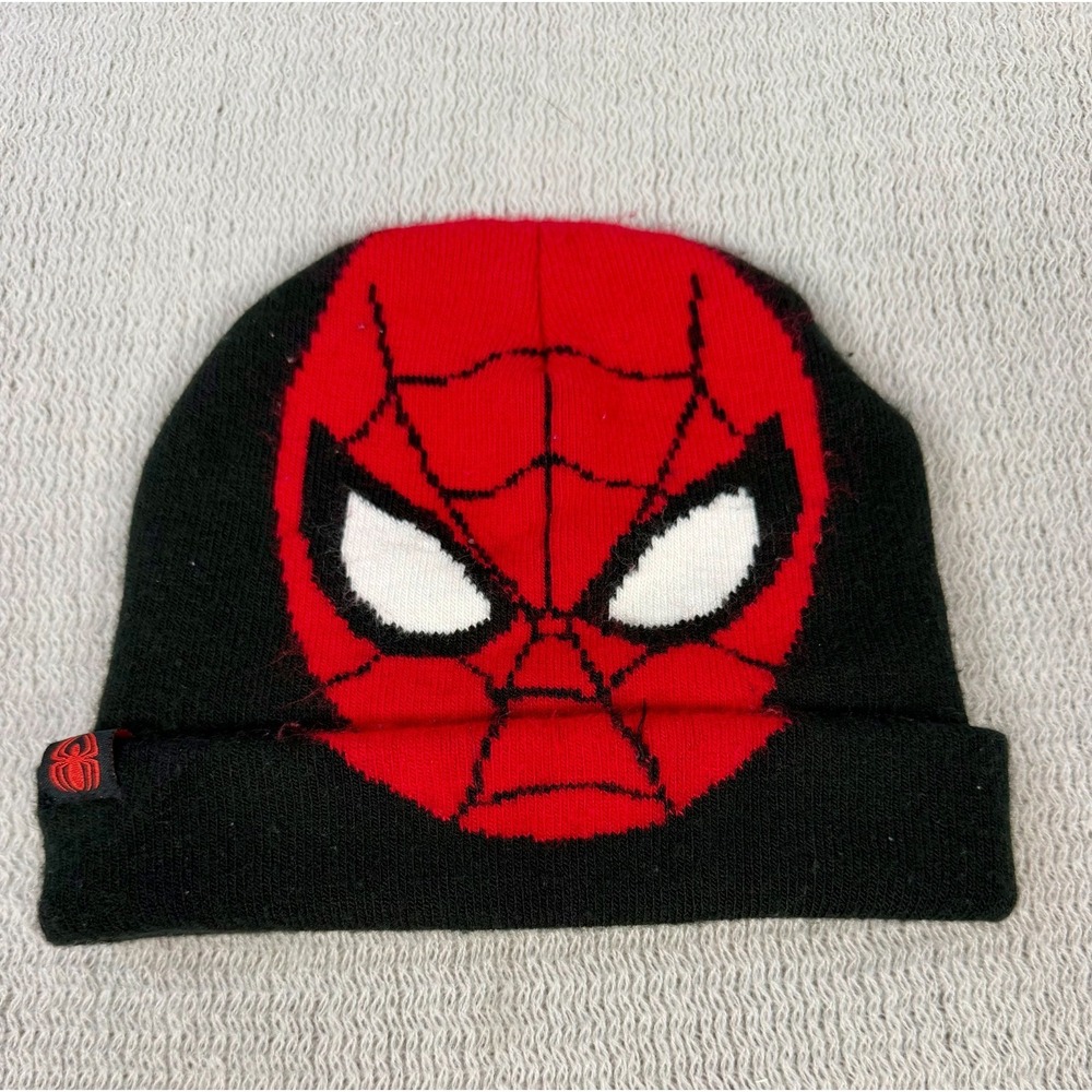 Marvel Spider-Man Beanie Red and Black Kids